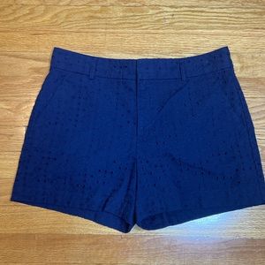 Banana Republic Navy Blue Perforated Shorts. Size 8